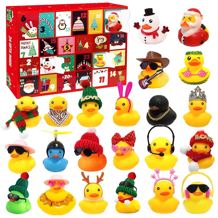Rubber duck advent calendar for kids